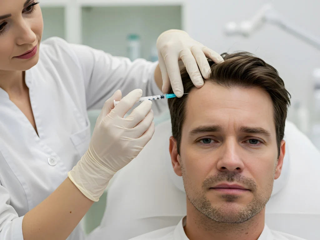 Microneedling procedure for microneedling hair growth Birmingham treatment stimulating the scalp for stronger follicles and regrowth.